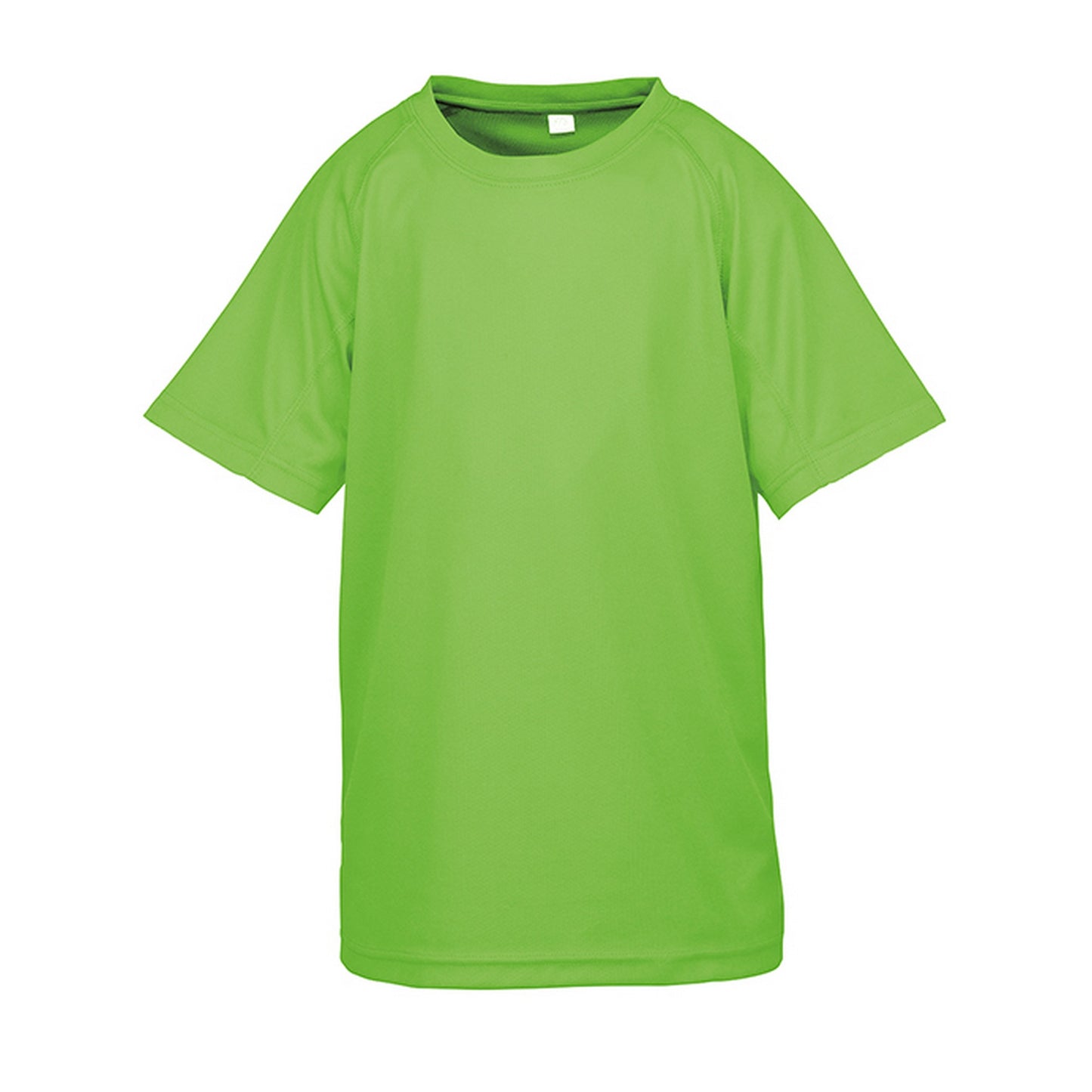 Lime Punch - Front - Spiro Chidlrens-Kids Impact Performance Aircool T-Shirt