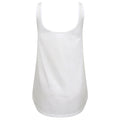 White - Back - Skinni Fit Womens-Ladies Slounge Vest