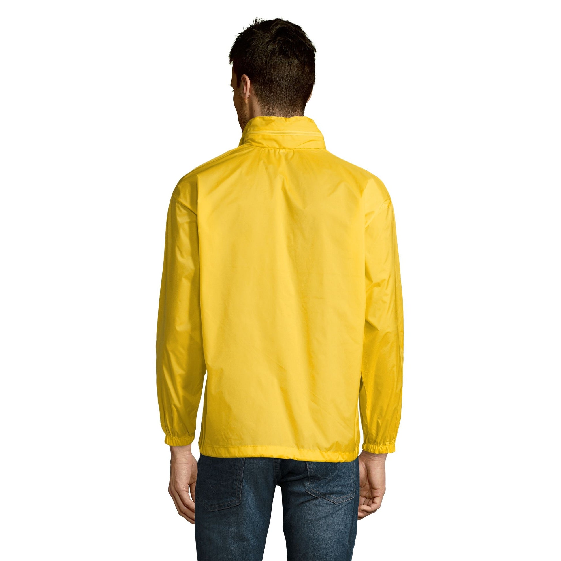 Gold - Side - SOLS Unisex Surf Windbreaker Lightweight Jacket