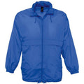 Royal Blue - Front - SOLS Unisex Surf Windbreaker Lightweight Jacket