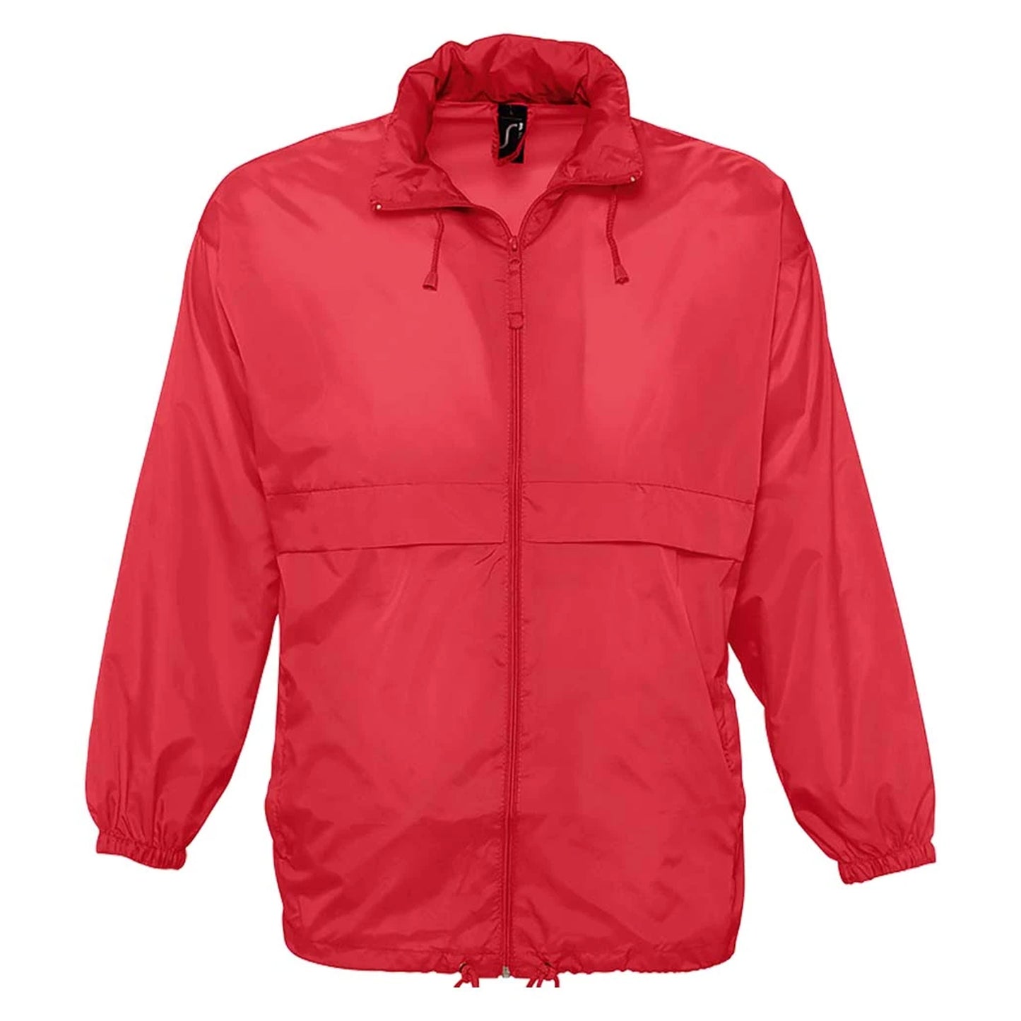 Red - Front - SOLS Unisex Surf Windbreaker Lightweight Jacket