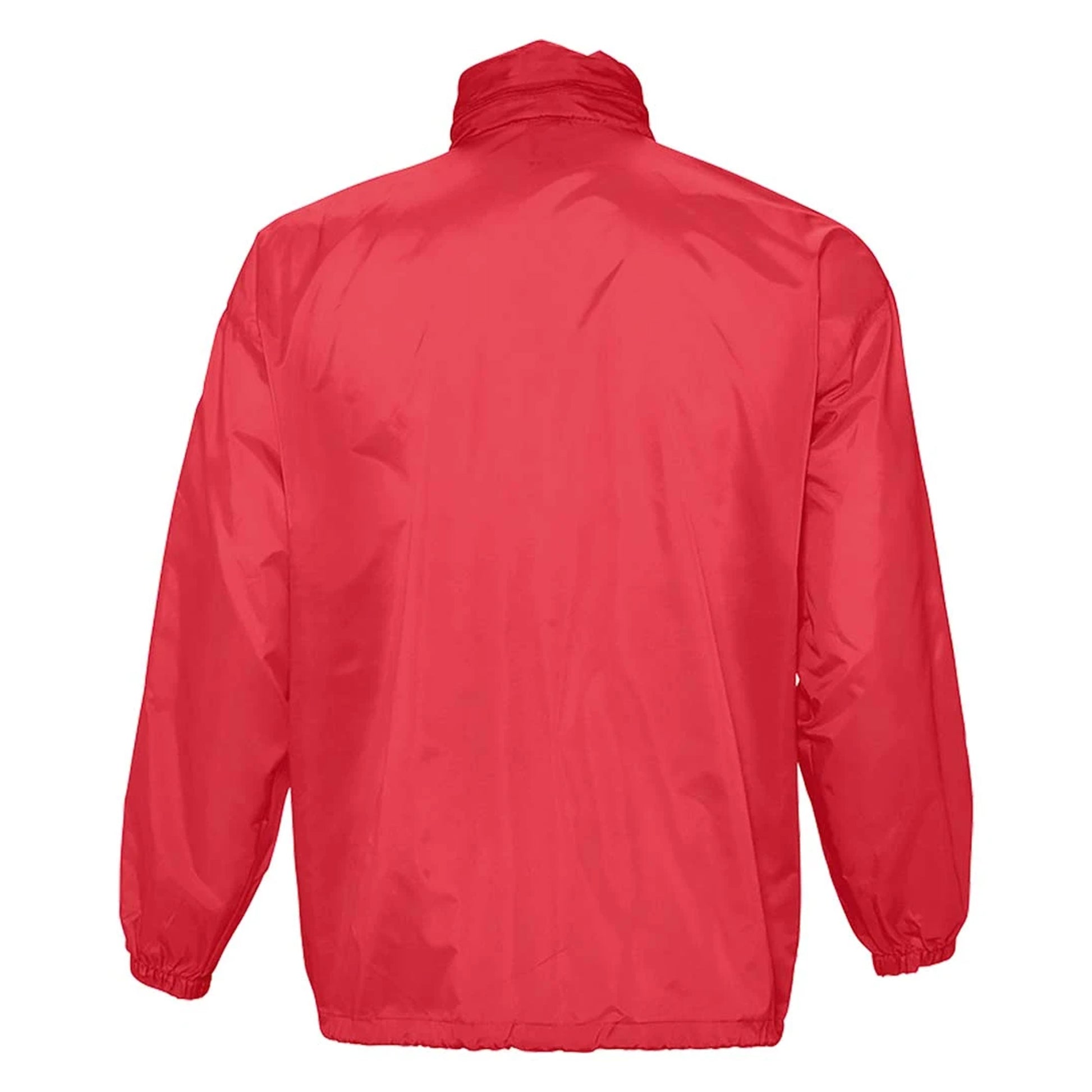 Red - Back - SOLS Unisex Surf Windbreaker Lightweight Jacket