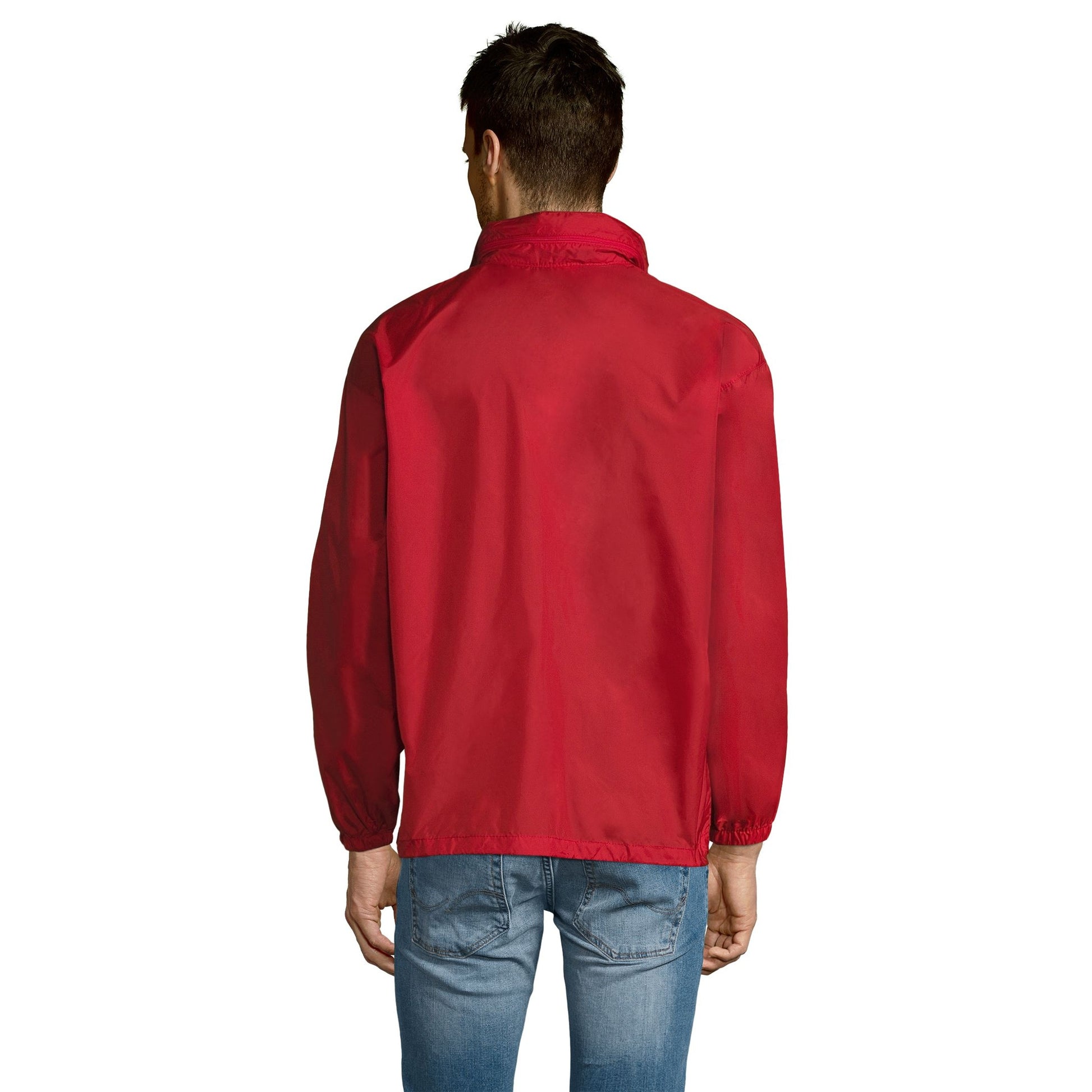 Red - Pack Shot - SOLS Unisex Surf Windbreaker Lightweight Jacket