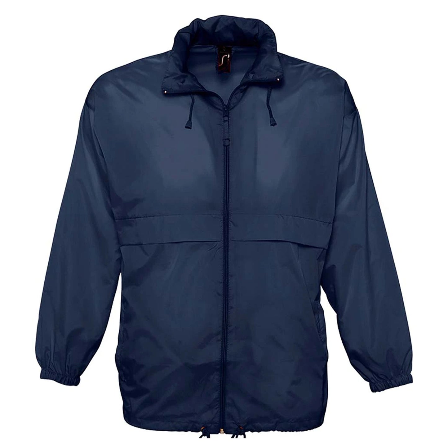 Navy - Front - SOLS Unisex Surf Windbreaker Lightweight Jacket