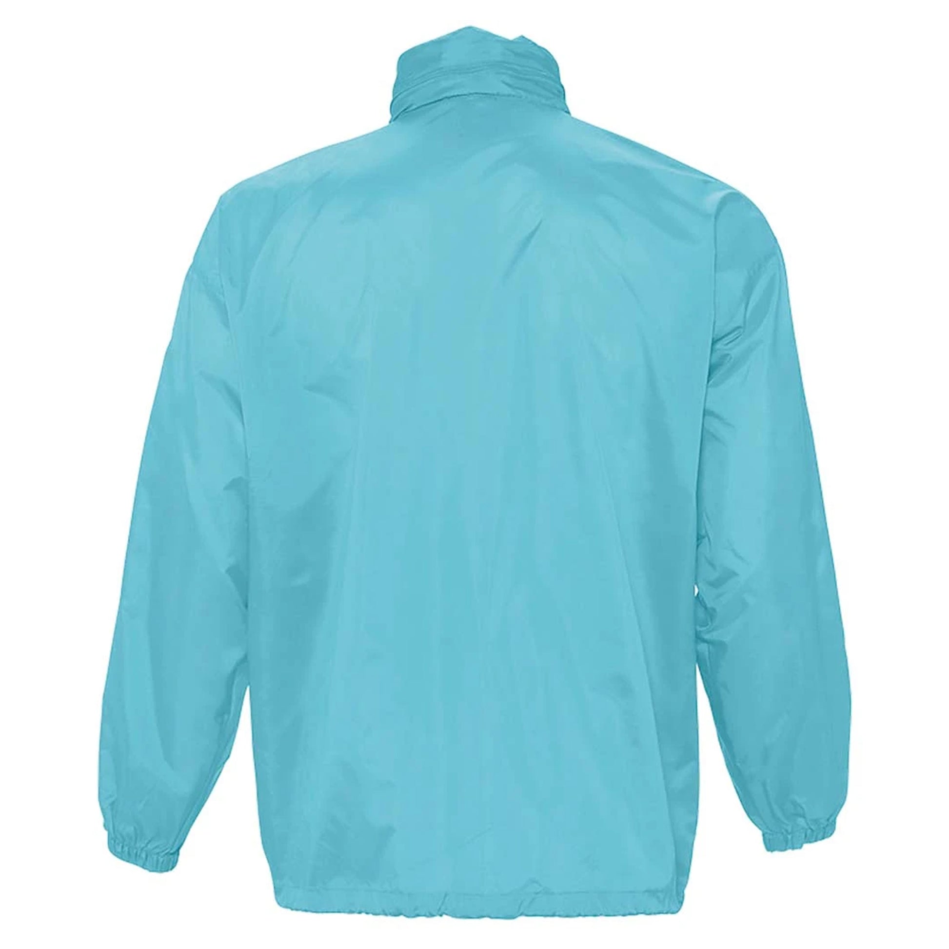Blue Atoll - Back - SOLS Unisex Surf Windbreaker Lightweight Jacket