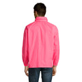 Neon Pink - Side - SOLS Unisex Surf Windbreaker Lightweight Jacket