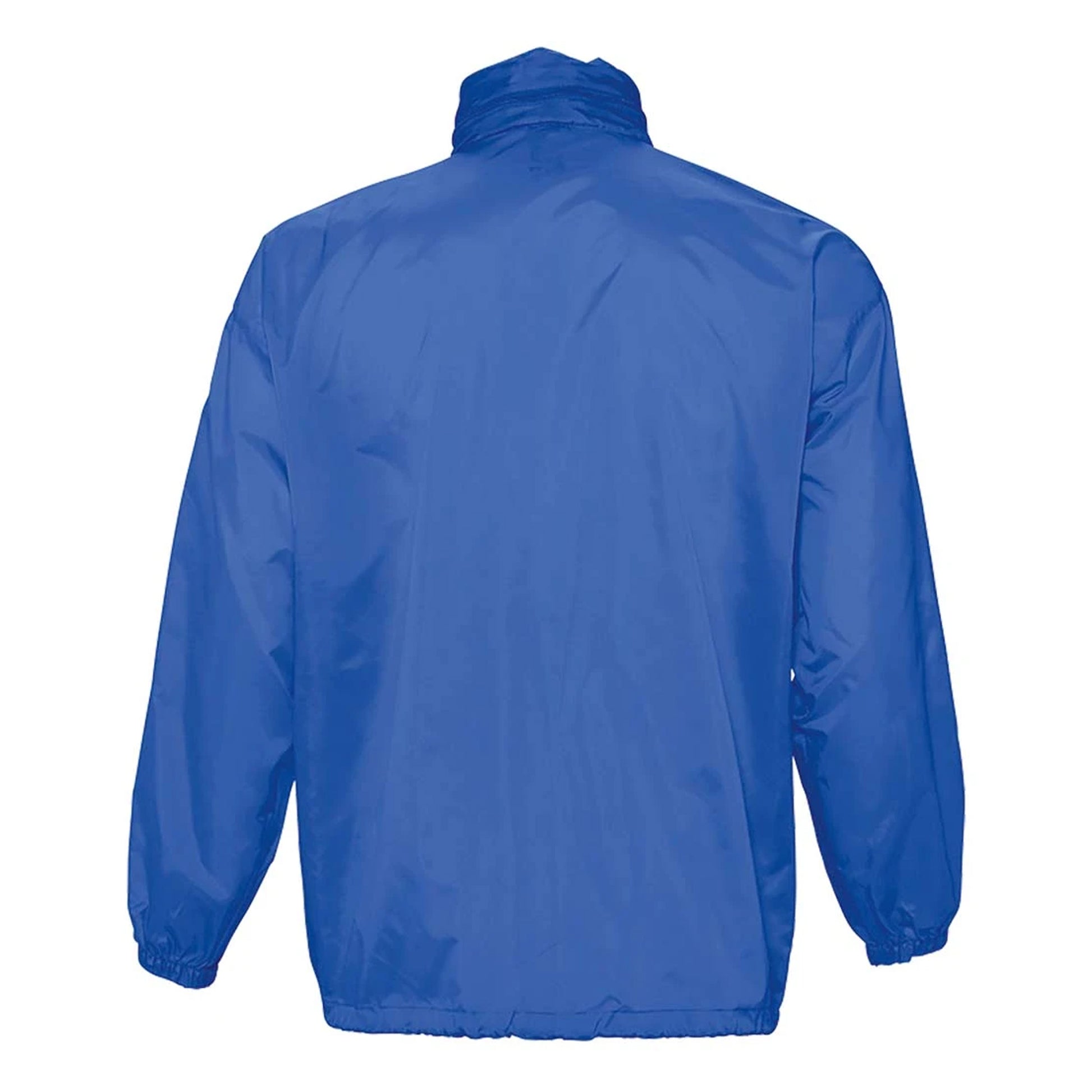 Royal Blue - Back - SOLS Unisex Surf Windbreaker Lightweight Jacket
