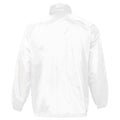 White - Lifestyle - SOLS Unisex Surf Windbreaker Lightweight Jacket