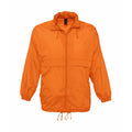 Orange - Front - SOLS Unisex Surf Windbreaker Lightweight Jacket
