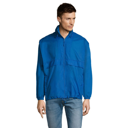 Royal Blue - Lifestyle - SOLS Unisex Surf Windbreaker Lightweight Jacket