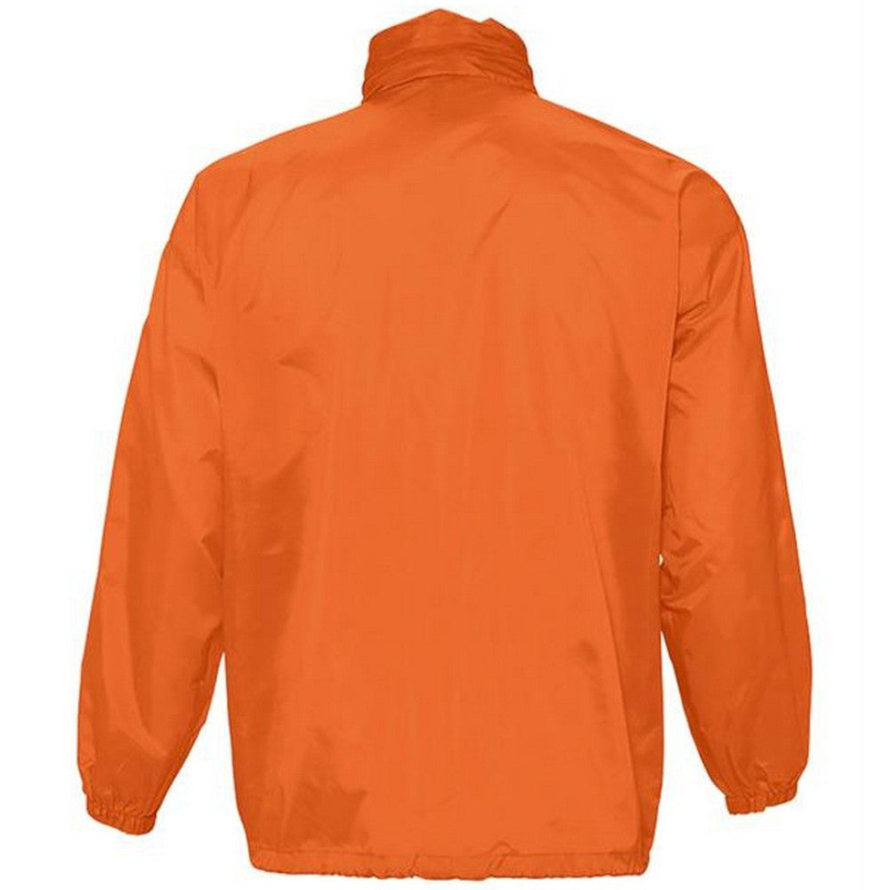Orange - Lifestyle - SOLS Unisex Surf Windbreaker Lightweight Jacket