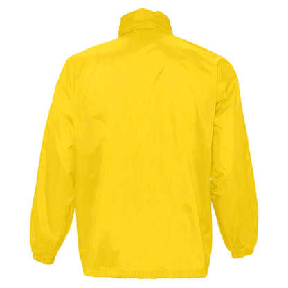 Gold - Back - SOLS Unisex Surf Windbreaker Lightweight Jacket