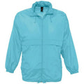 Blue Atoll - Front - SOLS Unisex Surf Windbreaker Lightweight Jacket