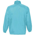 Blue Atoll - Back - SOLS Unisex Surf Windbreaker Lightweight Jacket