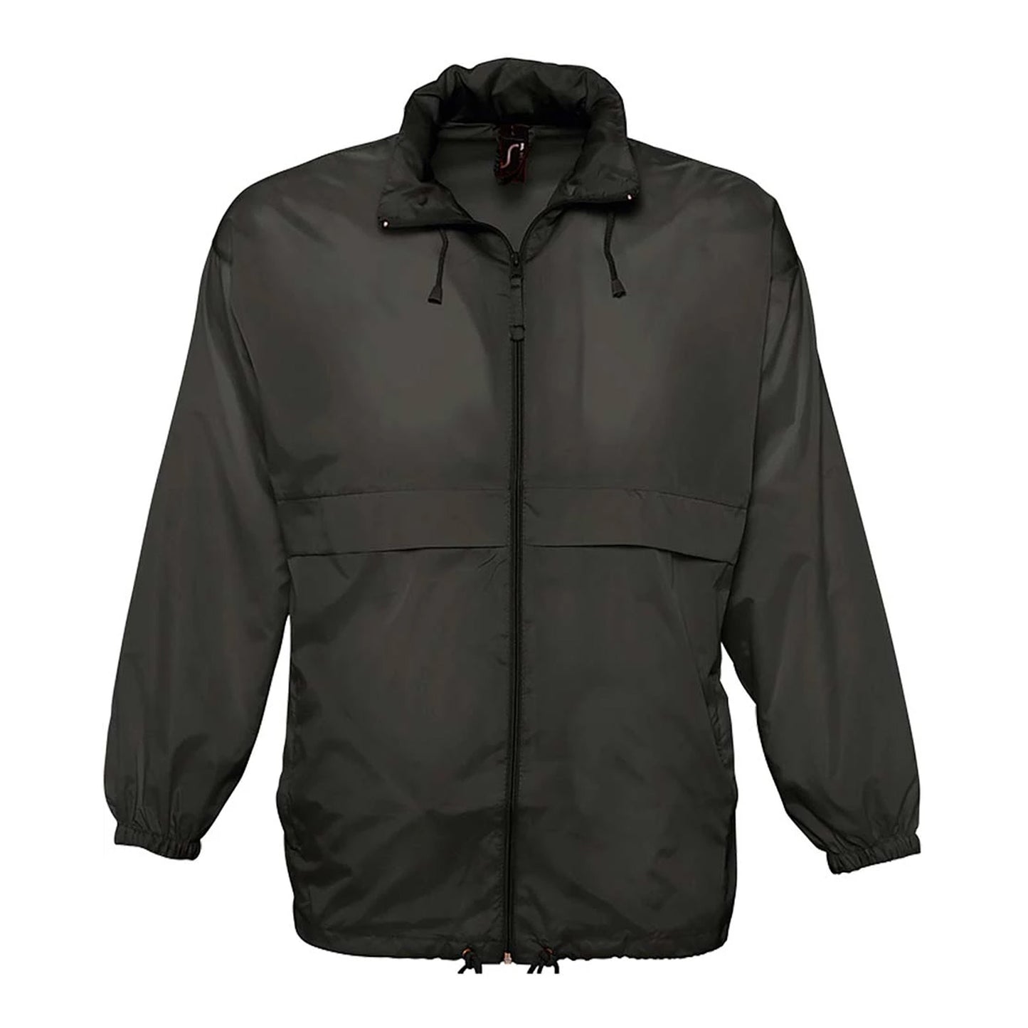 Black - Front - SOLS Unisex Surf Windbreaker Lightweight Jacket