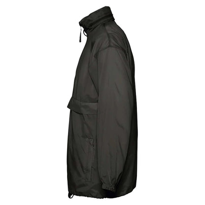 Black - Side - SOLS Unisex Surf Windbreaker Lightweight Jacket