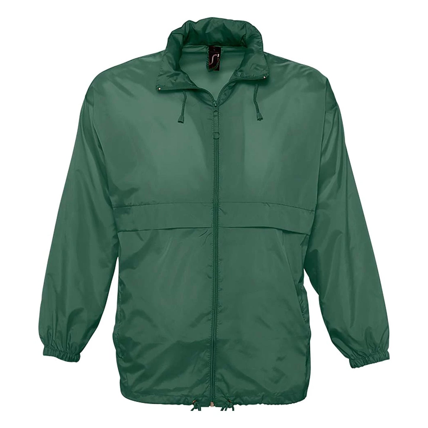 Forest Green - Front - SOLS Unisex Surf Windbreaker Lightweight Jacket
