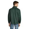 Forest Green - Side - SOLS Unisex Surf Windbreaker Lightweight Jacket