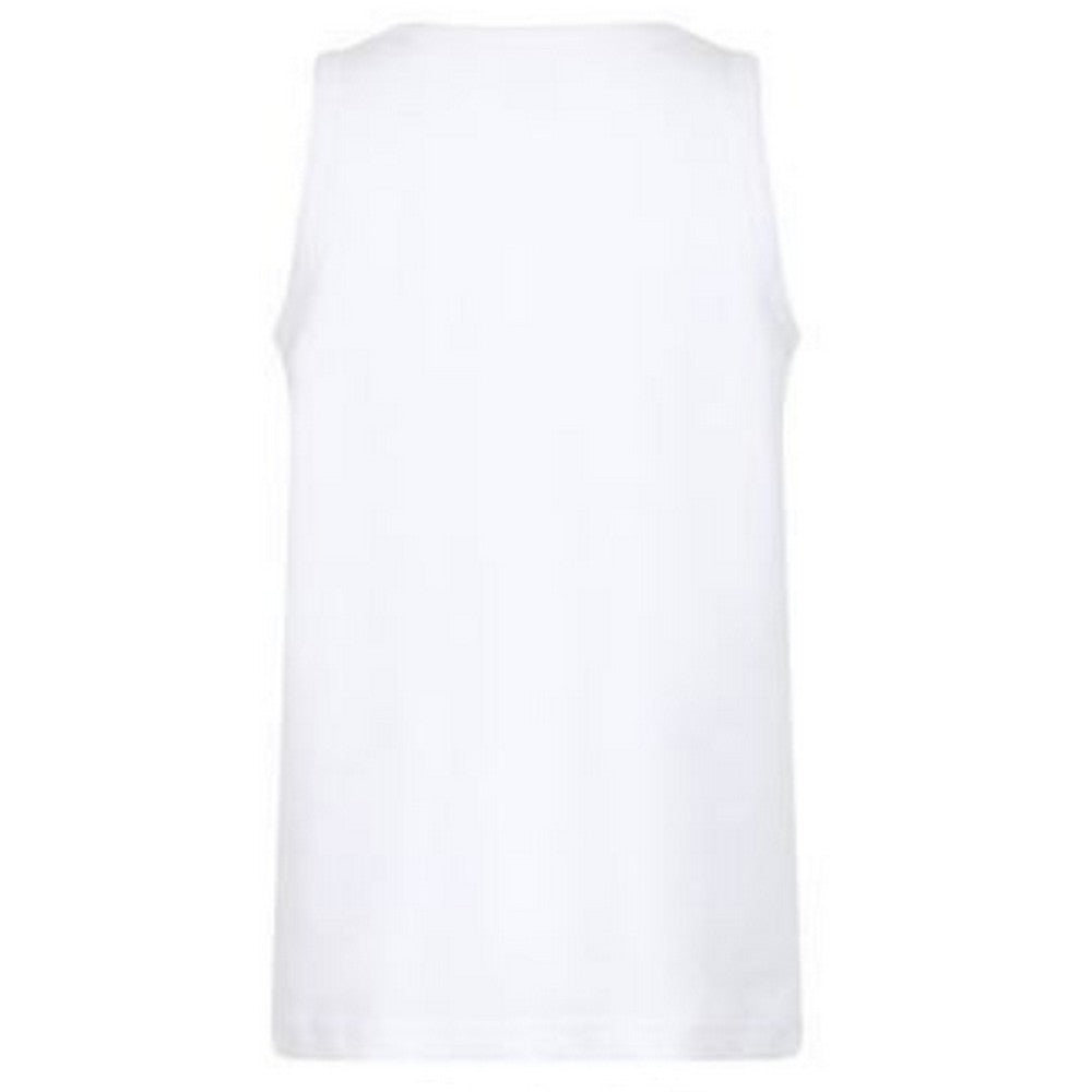 White - Back - Skinni Fit Chidlrens Girls Feel Good Stretch Vest