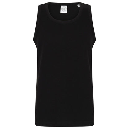 Black - Front - Skinni Fit Chidlrens Girls Feel Good Stretch Vest