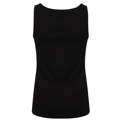 Black - Side - Skinni Fit Chidlrens Girls Feel Good Stretch Vest