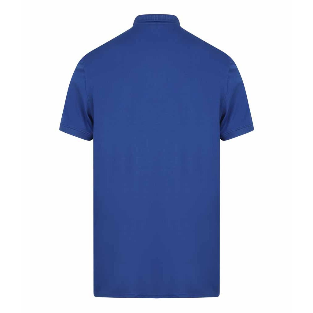 Royal Blue-Navy - Side - Finden & Hales Adults Unisex Contrast Panel Pique Polo Shirt