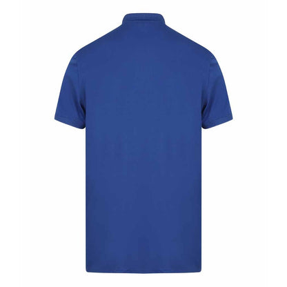 Royal Blue-Navy - Side - Finden & Hales Adults Unisex Contrast Panel Pique Polo Shirt