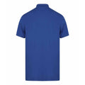 Royal Blue-Navy - Side - Finden & Hales Adults Unisex Contrast Panel Pique Polo Shirt