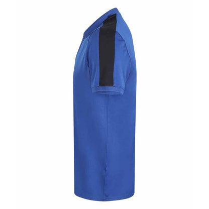 Royal Blue-Navy - Lifestyle - Finden & Hales Adults Unisex Contrast Panel Pique Polo Shirt