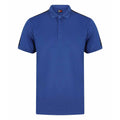 Royal Blue-Navy - Front - Finden & Hales Adults Unisex Contrast Panel Pique Polo Shirt