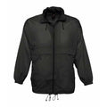 Black - Front - SOLS Unisex Surf Windbreaker Lightweight Jacket