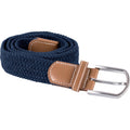 Navy - Front - K-UP Adults Unisex Braided Elasticated Belt