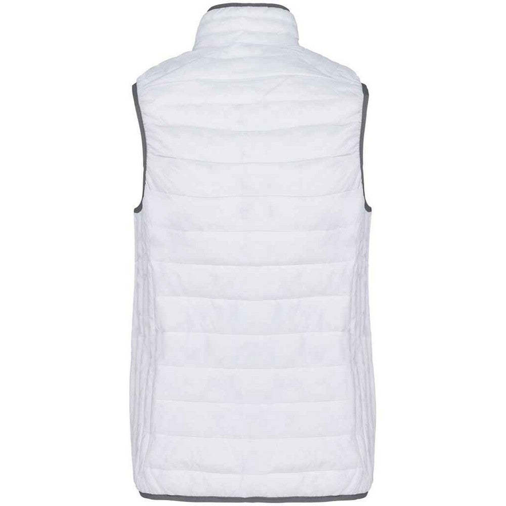 White - Back - Kariban Womens-Ladies Lightweight Down Bodywarmer