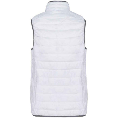 White - Back - Kariban Womens-Ladies Lightweight Down Bodywarmer