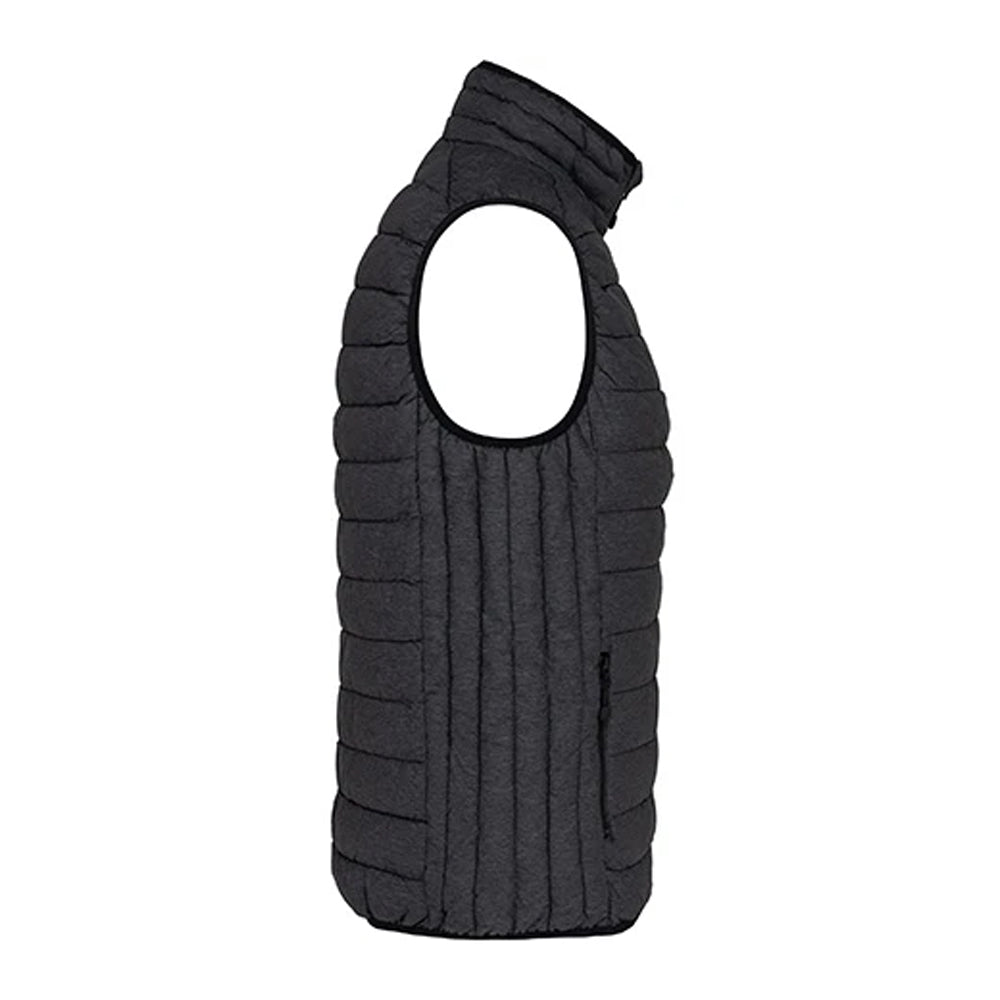 Marl Dark Grey - Side - Kariban Womens-Ladies Lightweight Down Bodywarmer