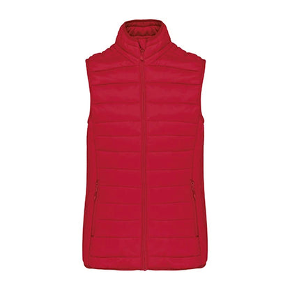 Red - Front - Kariban Womens-Ladies Lightweight Down Bodywarmer