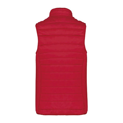 Red - Back - Kariban Womens-Ladies Lightweight Down Bodywarmer
