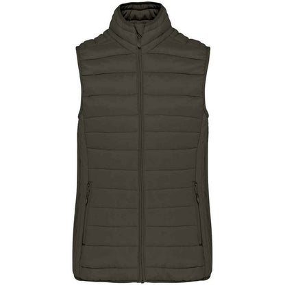 Dark Khaki - Front - Kariban Womens-Ladies Lightweight Down Bodywarmer