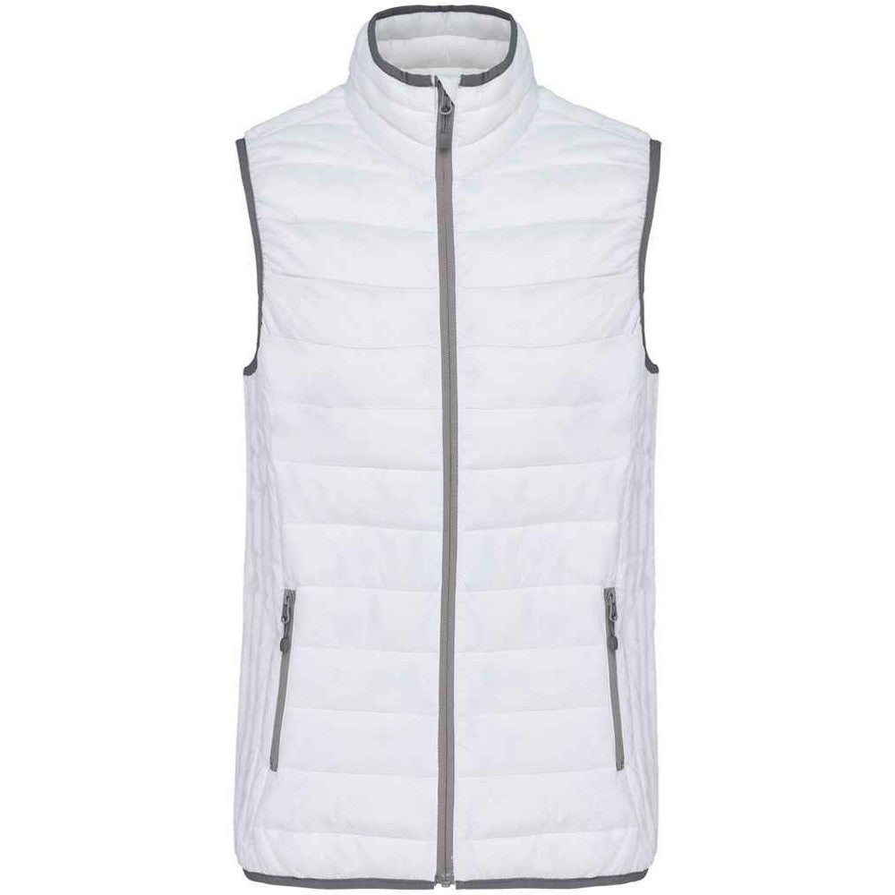 White - Front - Kariban Womens-Ladies Lightweight Down Bodywarmer