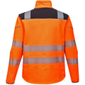 Orange-Black - Back - Portwest Mens PW3 Hi-Vis Soft Shell Jacket