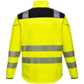 Yellow-Black - Back - Portwest Mens PW3 Hi-Vis Soft Shell Jacket