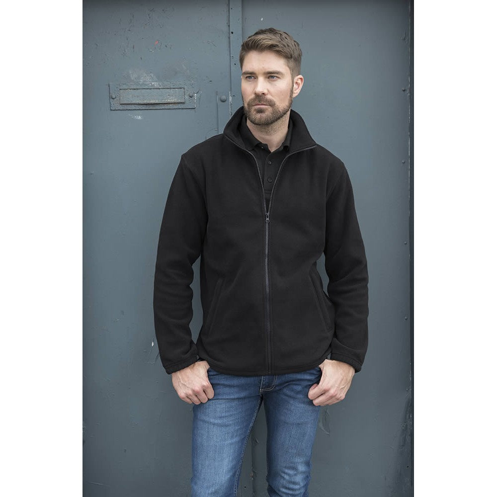 Black - Back - PRO RTX Adults Unisex Pro Fleece Jacket