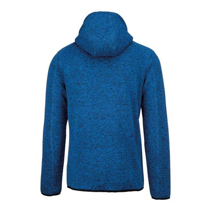 Light Royal Blue Melange - Back - Proact Mens Heather Hooded Jacket