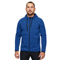 Light Royal Blue Melange - Side - Proact Mens Heather Hooded Jacket