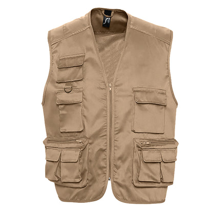 Rope - Front - SOLS Wild Unisex Full Zip Waistcoat Bodywarmer Jacket