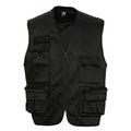 Black - Front - SOLS Wild Unisex Full Zip Waistcoat Bodywarmer Jacket