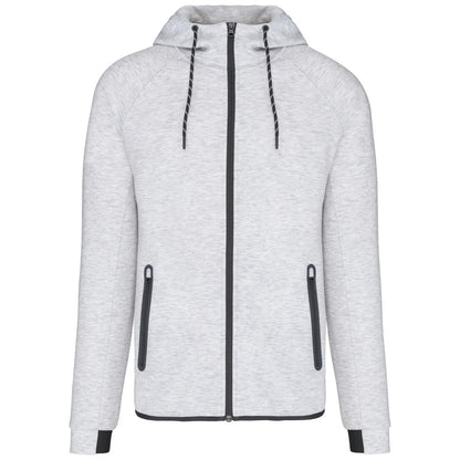 Ash Heather - Front - Proact Mens Performance Hooded Jacket