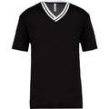 Black-White - Front - Proact Adults Unisex University T-Shirt