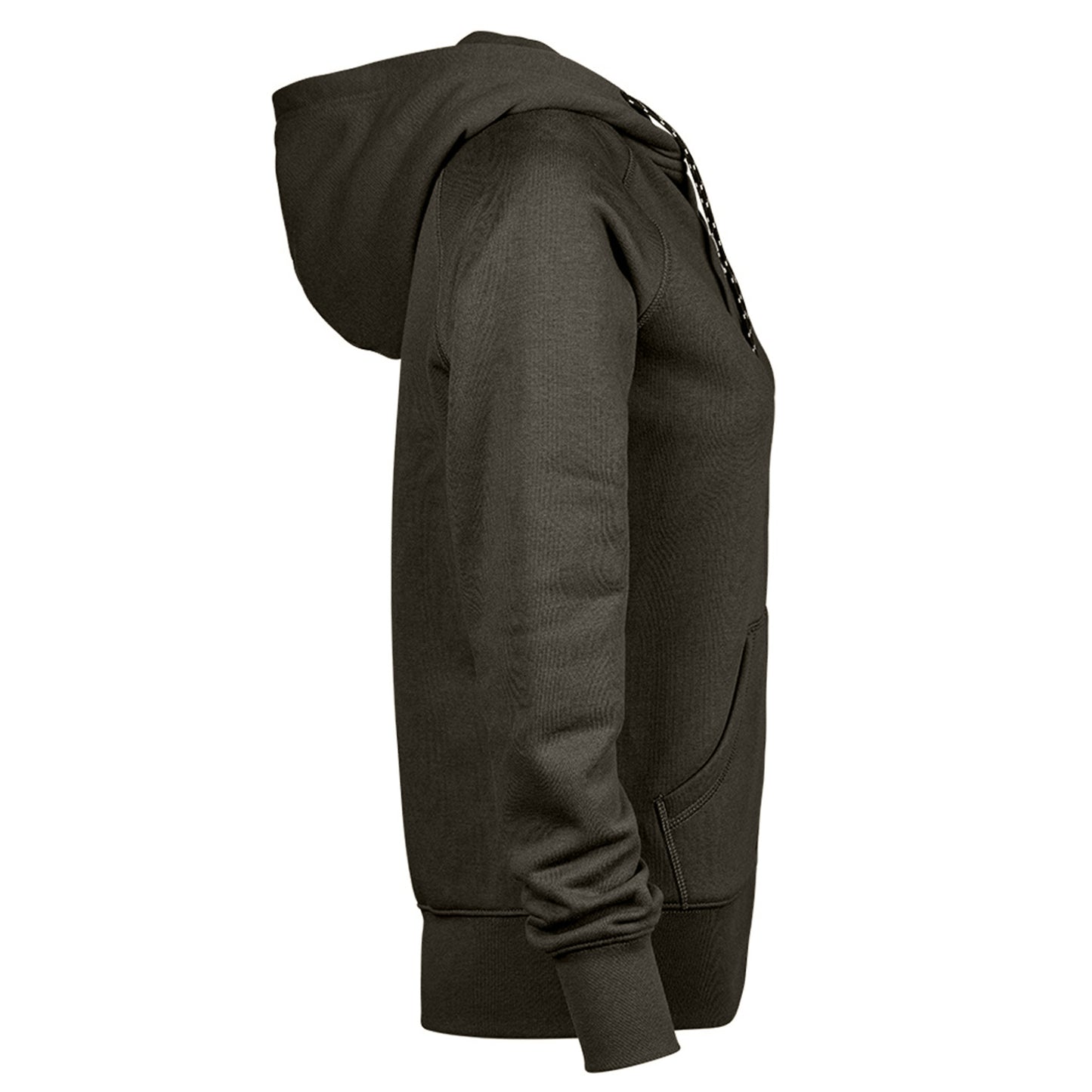 Deep Green - Side - Tee Jays Womens-Ladies Fashion Zip Hoodie