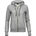 Heather Grey - Front - Tee Jays Womens-Ladies Fashion Zip Hoodie